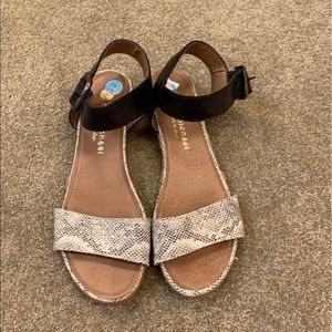 Designer Snake Pattern Sandals